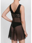 Комплект Dimanche Lingerie Merletto 6075/76 черный в горох